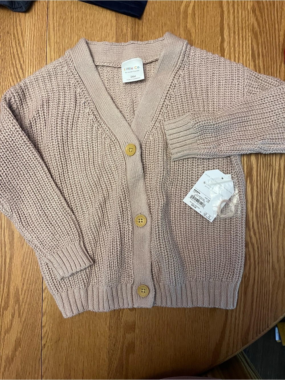 Little Co. knit cardigan 24mth NWT